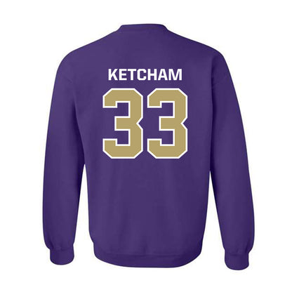 JMU - NCAA Football : Logan Ketcham - Classic Shersey Crewneck Sweatshirt-1