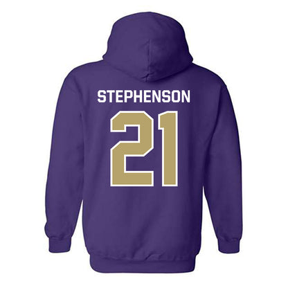 JMU - NCAA Women's Basketball : Zakiya Stephenson - Classic Shersey Hooded Sweatshirt-1