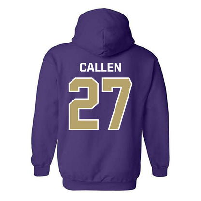 JMU - NCAA Football : Kai Callen - Classic Shersey Hooded Sweatshirt-1