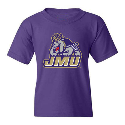 JMU - NCAA Men's Basketball : Elijah Hutchins-Everett - Classic Shersey Youth T-Shirt-0