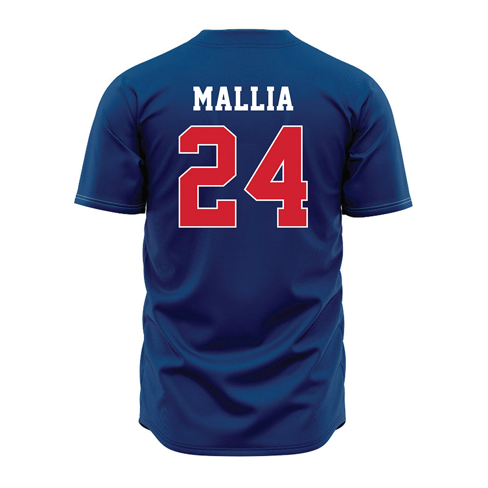 Radford - NCAA Baseball : Zack Mallia - Blue Jersey