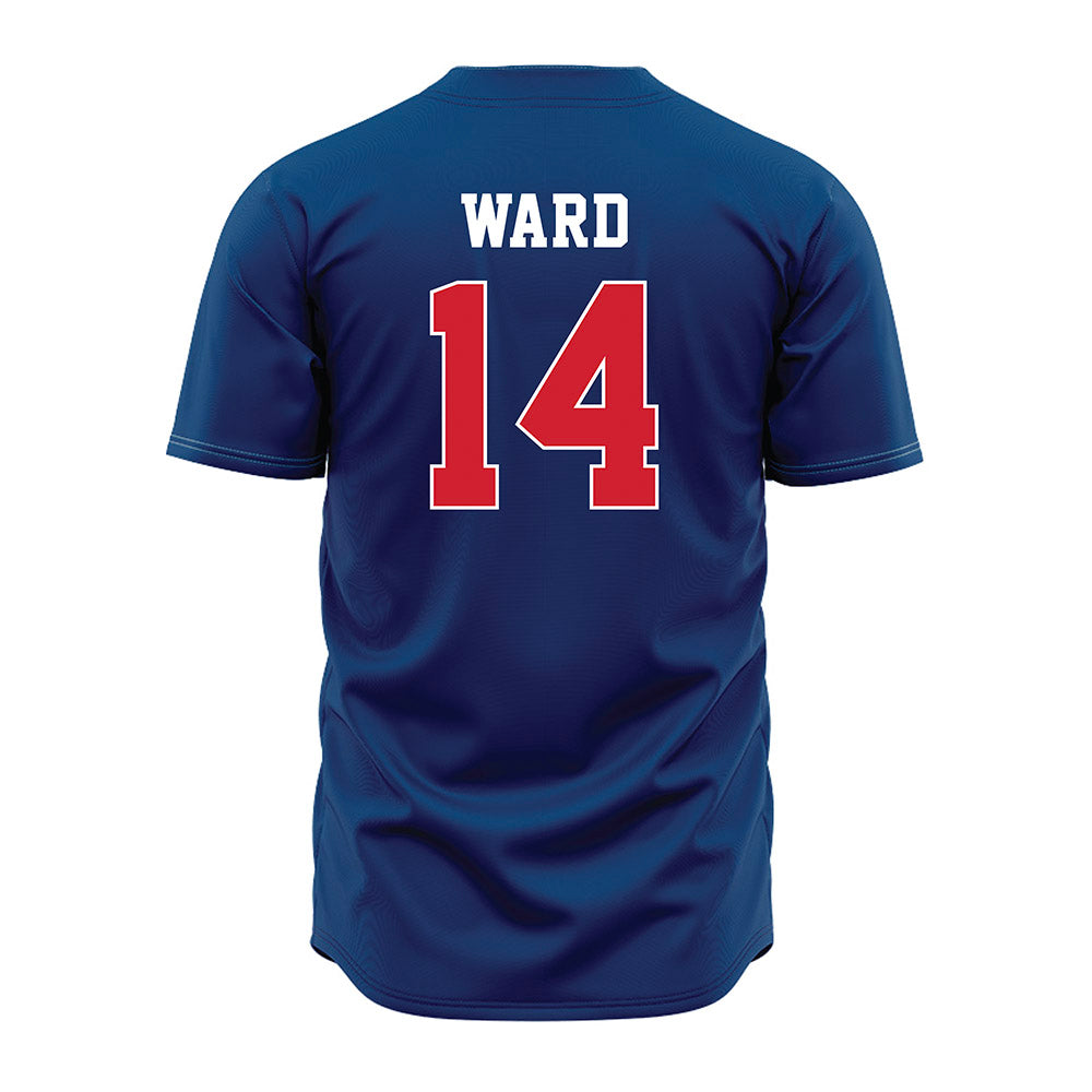 Radford - NCAA Baseball : James Ward - Blue Jersey-1