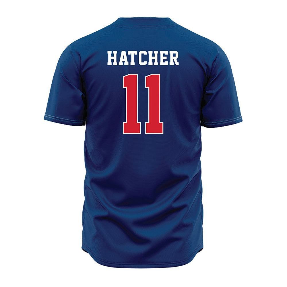 Radford - NCAA Baseball : Mason Hatcher - Blue Jersey