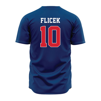 Radford - NCAA Baseball : Jacob Flicek - Blue Jersey