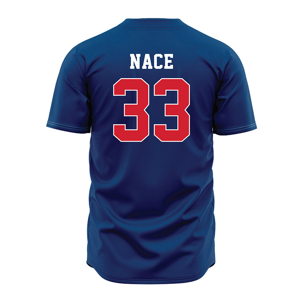 Radford - NCAA Baseball : Breckin Nace - Blue Jersey-1