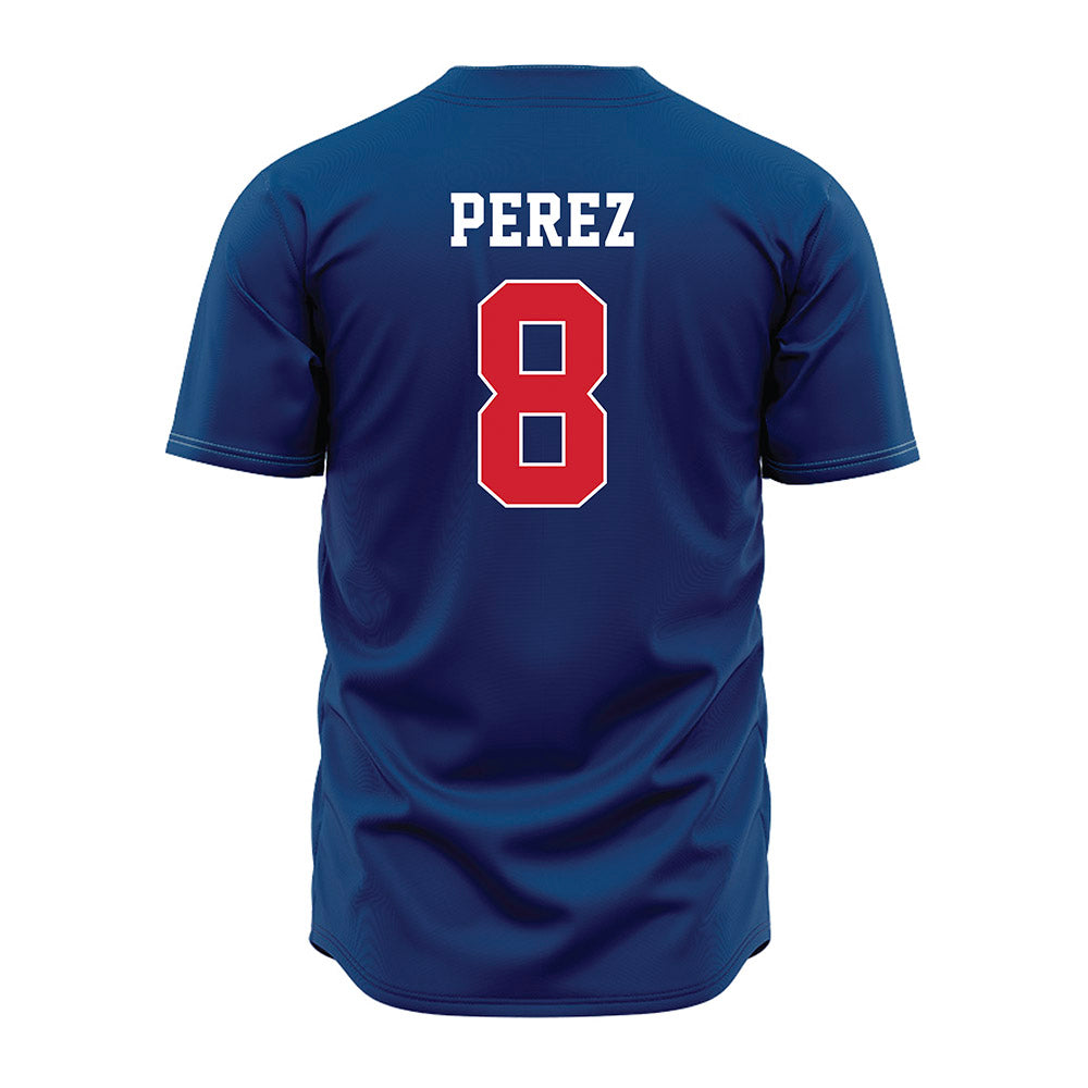 Radford - NCAA Baseball : Jhonkeanu Perez - Blue Jersey