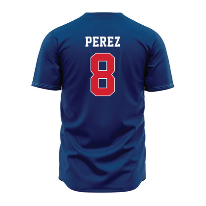 Radford - NCAA Baseball : Jhonkeanu Perez - Blue Jersey