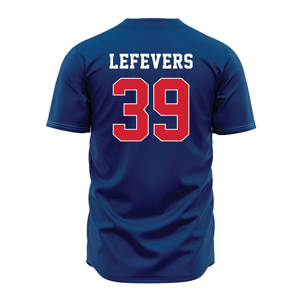Radford - NCAA Baseball : Matthew Lefevers - Blue Jersey