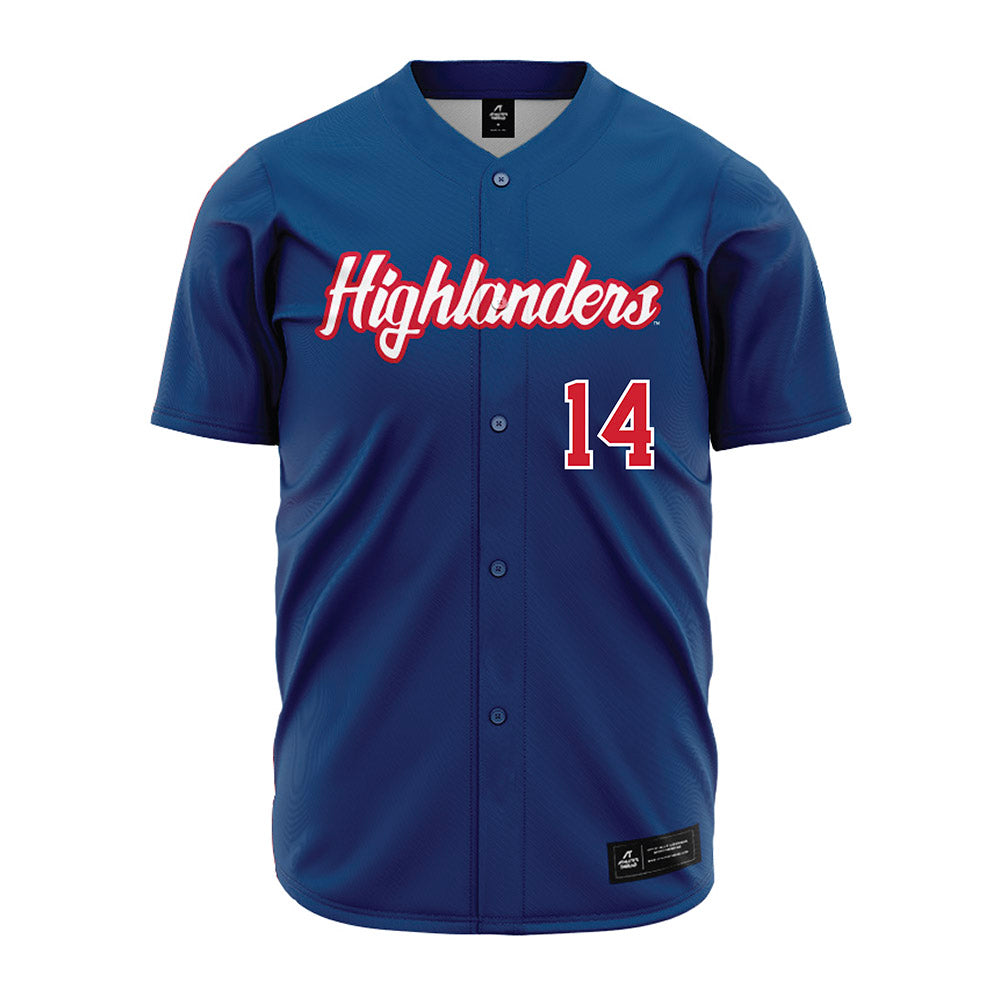 Radford - NCAA Baseball : James Ward - Blue Jersey-0