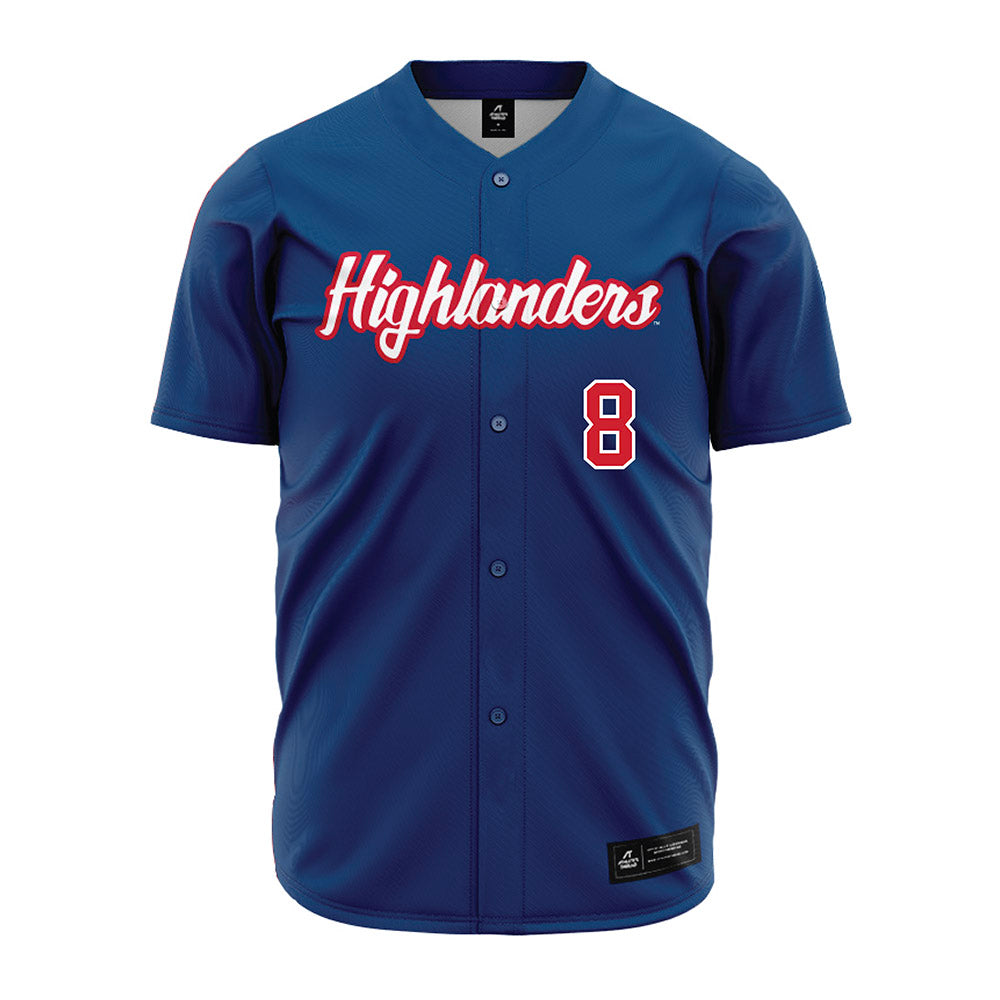 Radford - NCAA Baseball : Jhonkeanu Perez - Blue Jersey