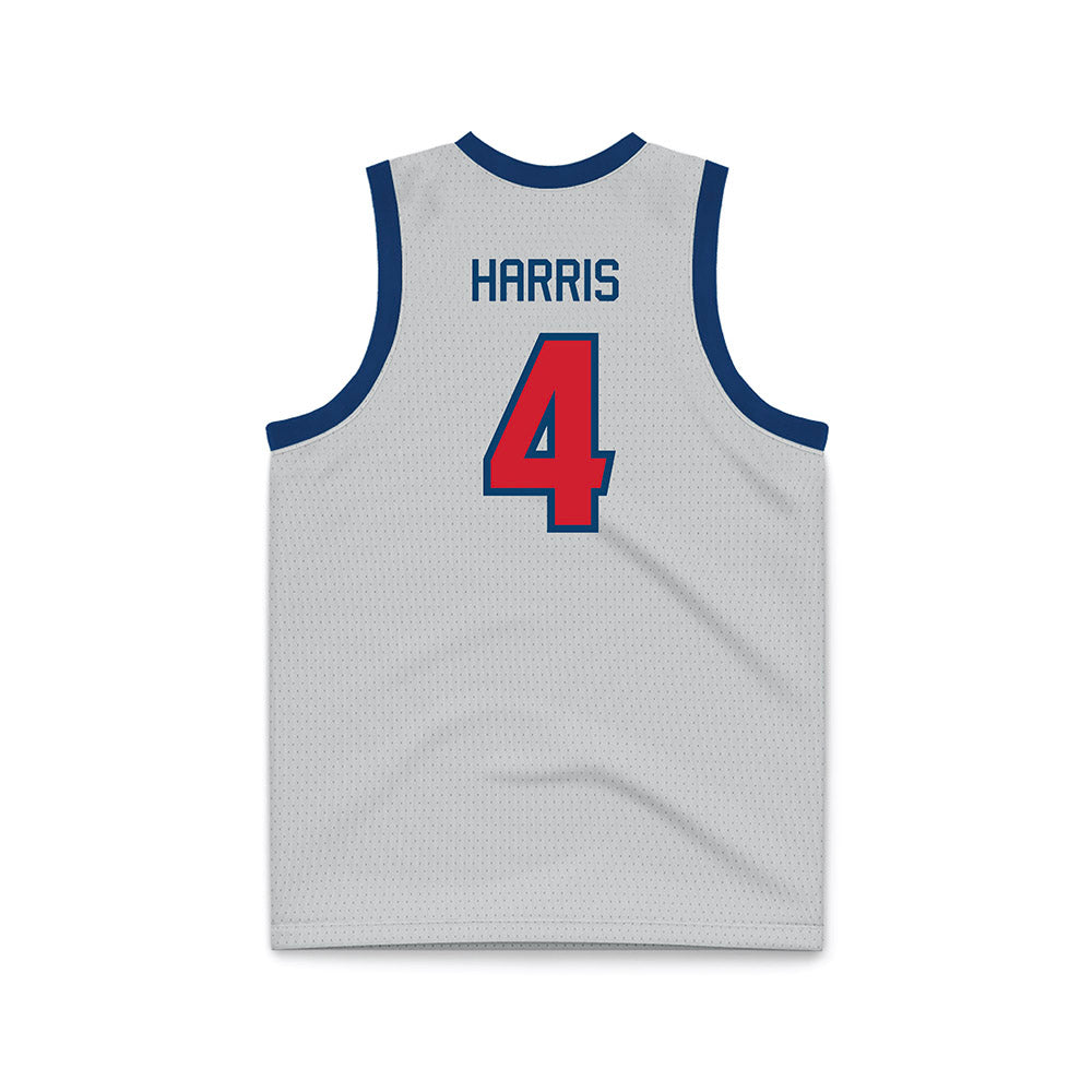 Radford - NCAA Men's Basketball : Truth Harris - Grey Basketball Jersey