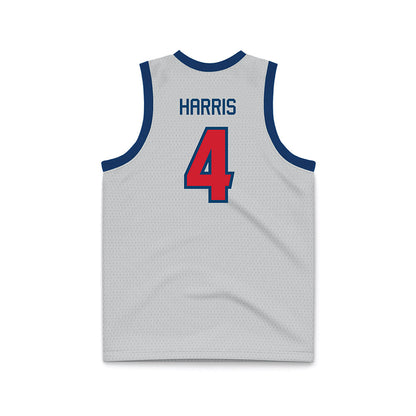 Radford - NCAA Men's Basketball : Truth Harris - Grey Basketball Jersey