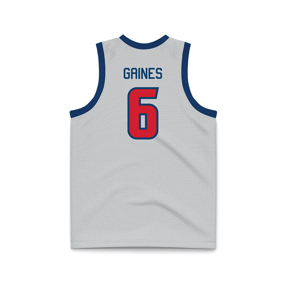 Radford - NCAA Men's Basketball : Isaiah Gaines - Grey Basketball Jersey-1