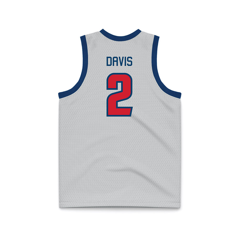 Radford - NCAA Men's Basketball : Chace Davis - Grey Basketball Jersey