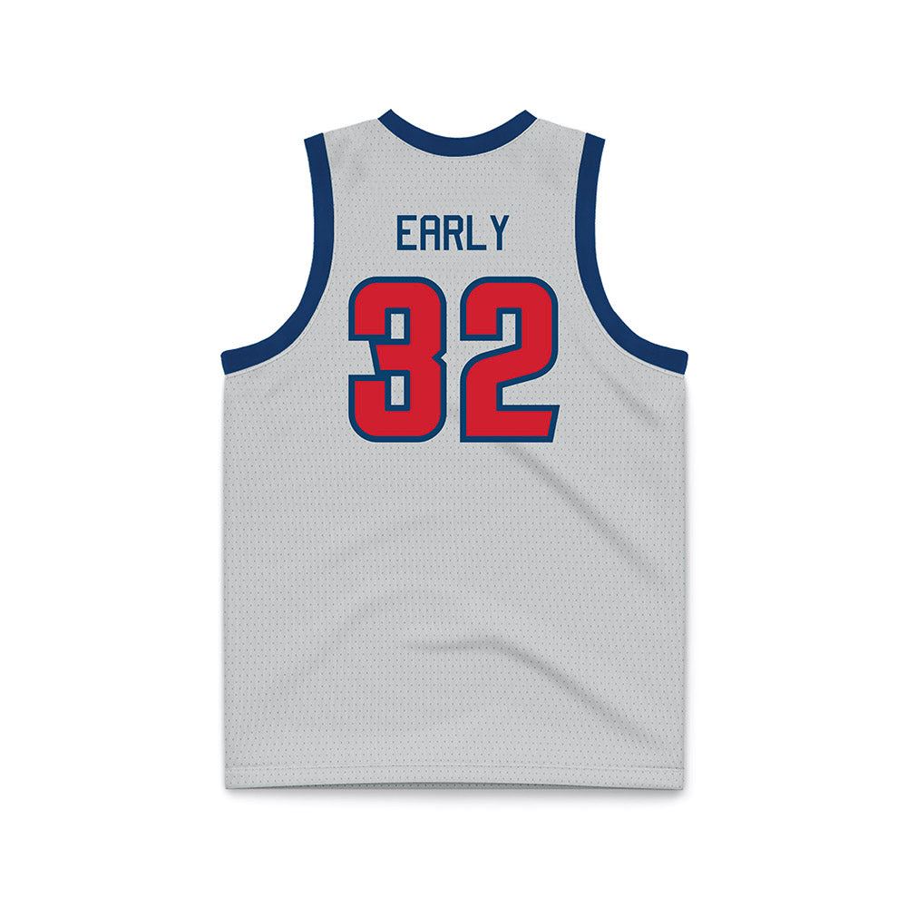 Radford - NCAA Men's Basketball : David Early - Grey Basketball Jersey