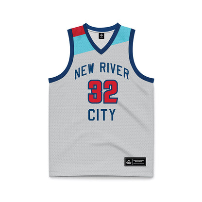 Radford - NCAA Men's Basketball : David Early - Grey Basketball Jersey