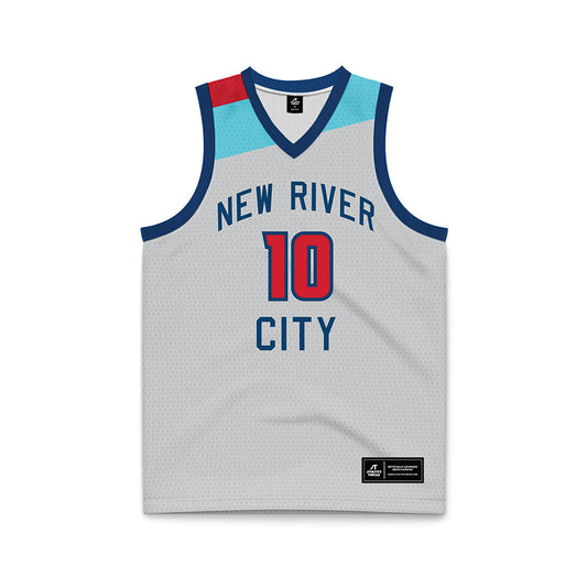 Radford - NCAA Men's Basketball : Tony Felder Jr - Grey Basketball Jersey