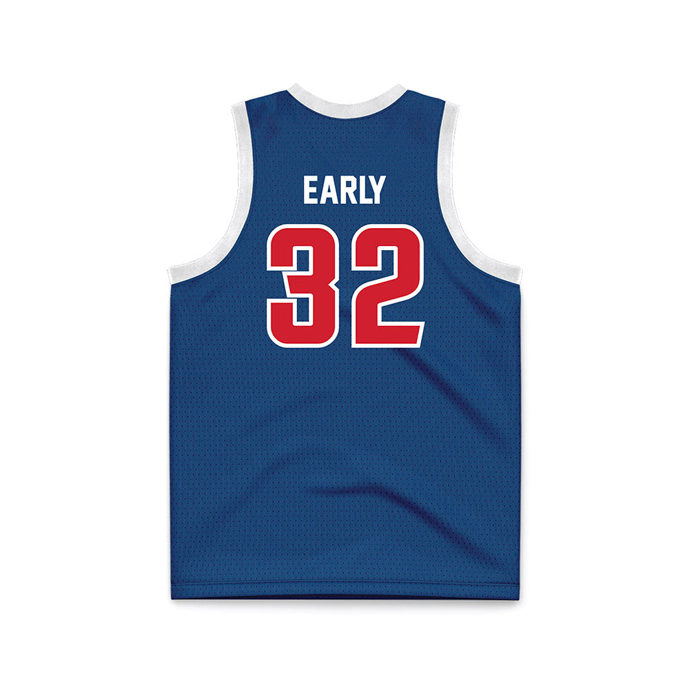 Radford - NCAA Men's Basketball : David Early - Navy Basketball Jersey