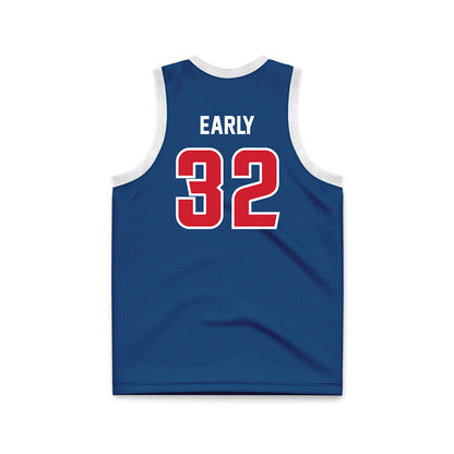Radford - NCAA Men's Basketball : David Early - Navy Basketball Jersey