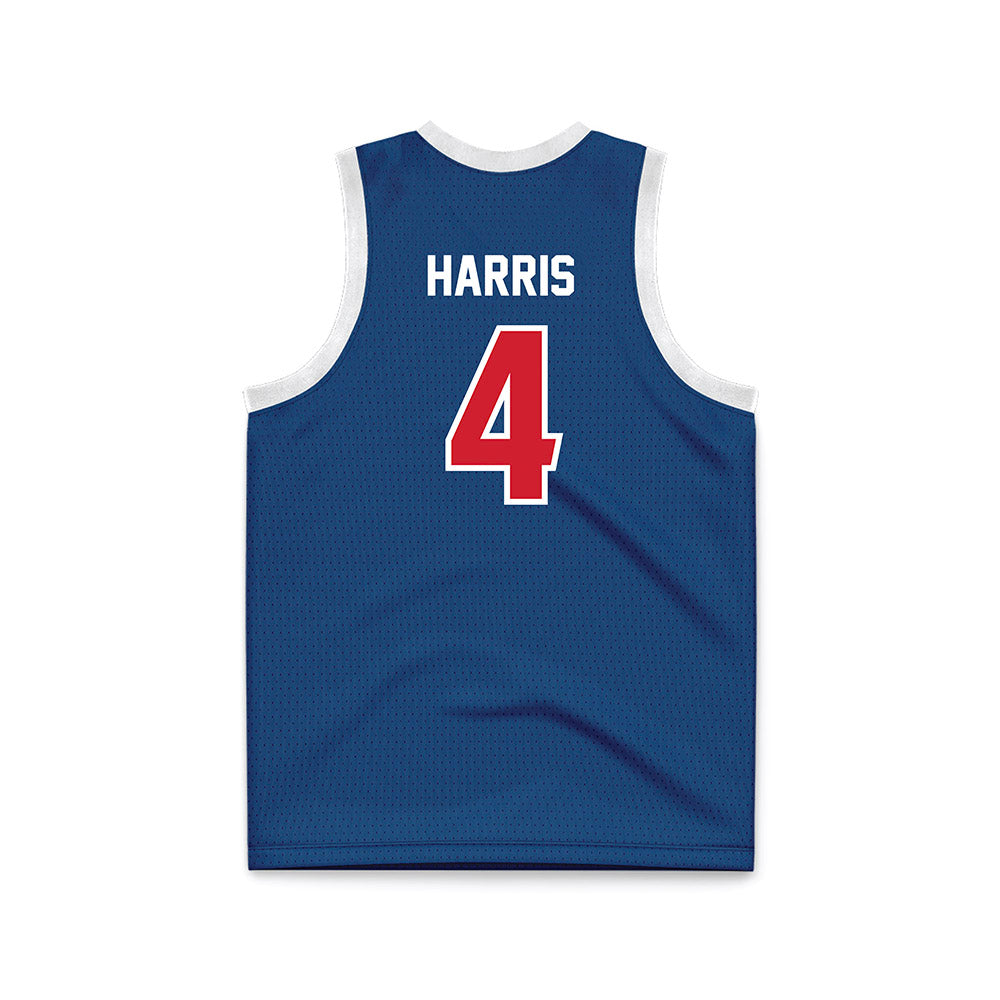 Radford - NCAA Men's Basketball : Truth Harris - Navy Basketball Jersey