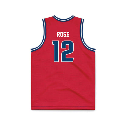 Radford - NCAA Men's Basketball : Brock Rose - Red Basketball Jersey