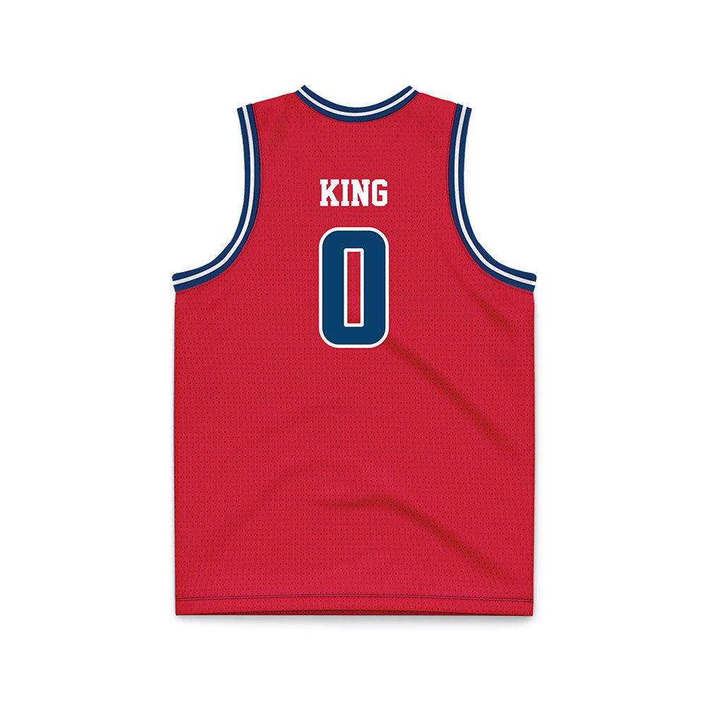 Radford - NCAA Men's Basketball : LaDavian King - Red Basketball Jersey-1
