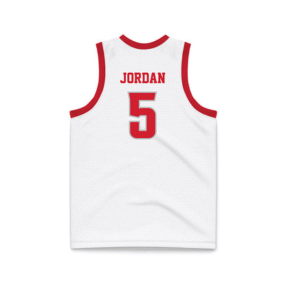 Radford - NCAA Men's Basketball : Lamariyon Jordan - White Basketball Jersey-1