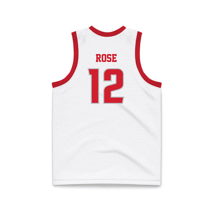 Radford - NCAA Men's Basketball : Brock Rose - White Basketball Jersey