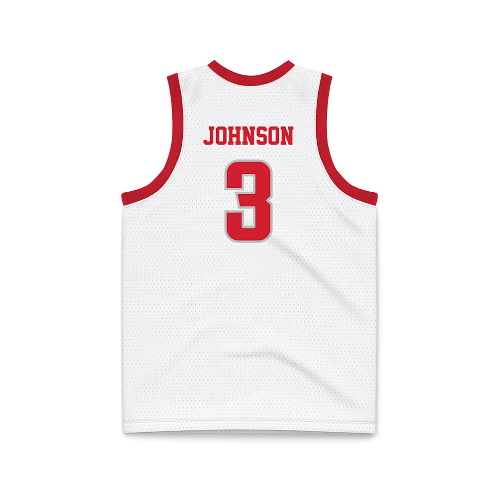 Radford - NCAA Men's Basketball : Jaylon Johnson - White Basketball Jersey-1