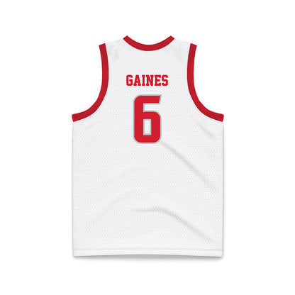 Radford - NCAA Men's Basketball : Isaiah Gaines - White Basketball Jersey-1