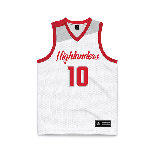 Radford - NCAA Men's Basketball : Tony Felder Jr - White Basketball Jersey