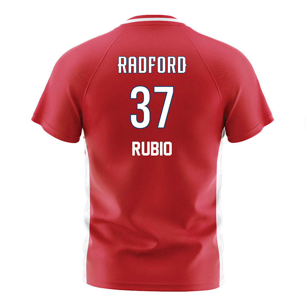 Radford - NCAA Men's Soccer : Cesar Rubio - Red Soccer Jersey-1