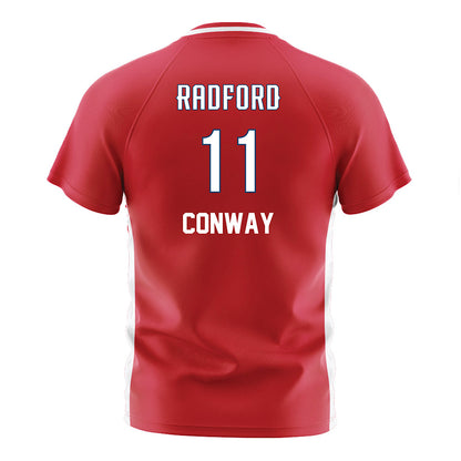Radford - NCAA Men's Soccer : Devin Conway - Red Soccer Jersey-1