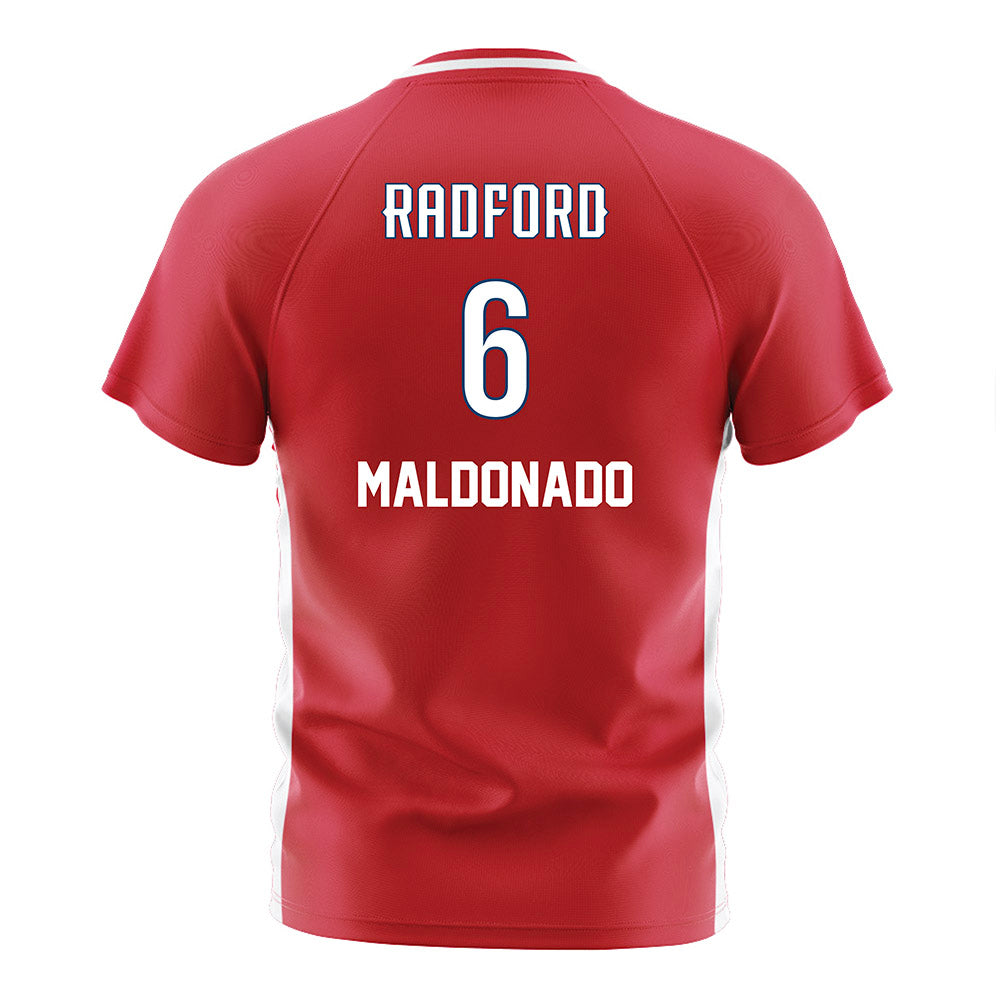 Radford - NCAA Men's Soccer : Jan Maldonado - Red Soccer Jersey-1
