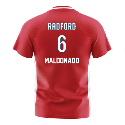 Radford - NCAA Men's Soccer : Jan Maldonado - Red Soccer Jersey-1