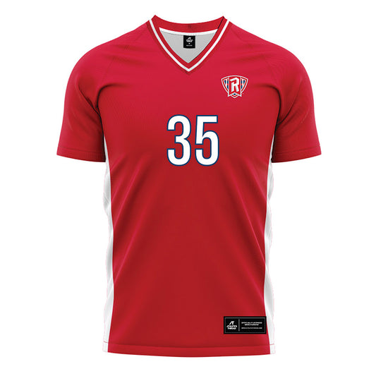 Radford - NCAA Men's Soccer : Leon Masudi - Red Soccer Jersey-0