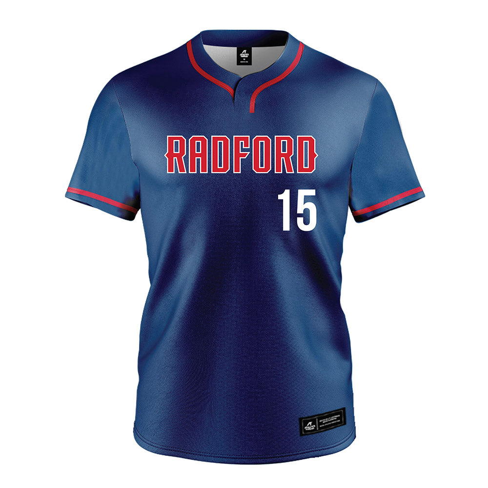 Radford - NCAA Softball : Dakota Redmon - Navy Jersey-0