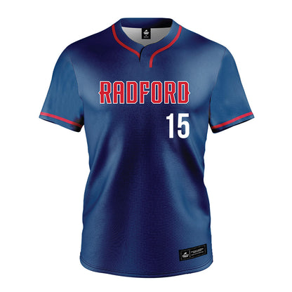 Radford - NCAA Softball : Dakota Redmon - Navy Jersey-0