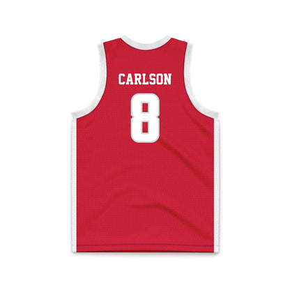 Radford - NCAA Women's Basketball : Cate Carlson - Red Basketball Jersey-1
