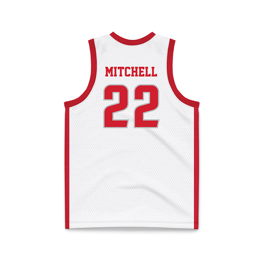 Radford - NCAA Women's Basketball : Amanda Mitchell - White Basketball Jersey-1