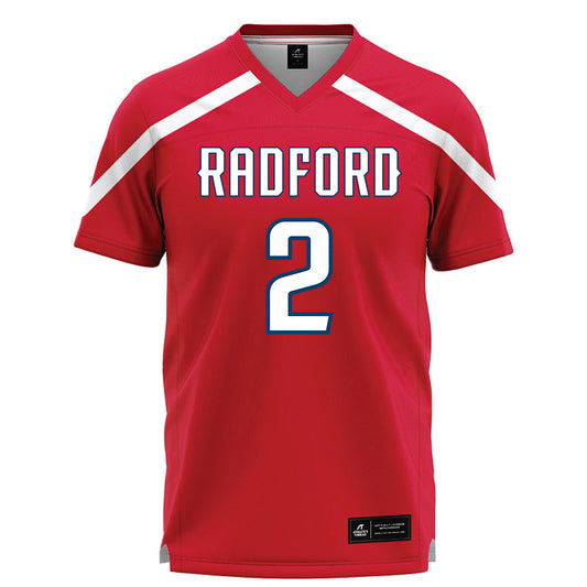 Radford - NCAA Women's Lacrosse : Natalie Dymmel - Red Lacrosse Jersey -0