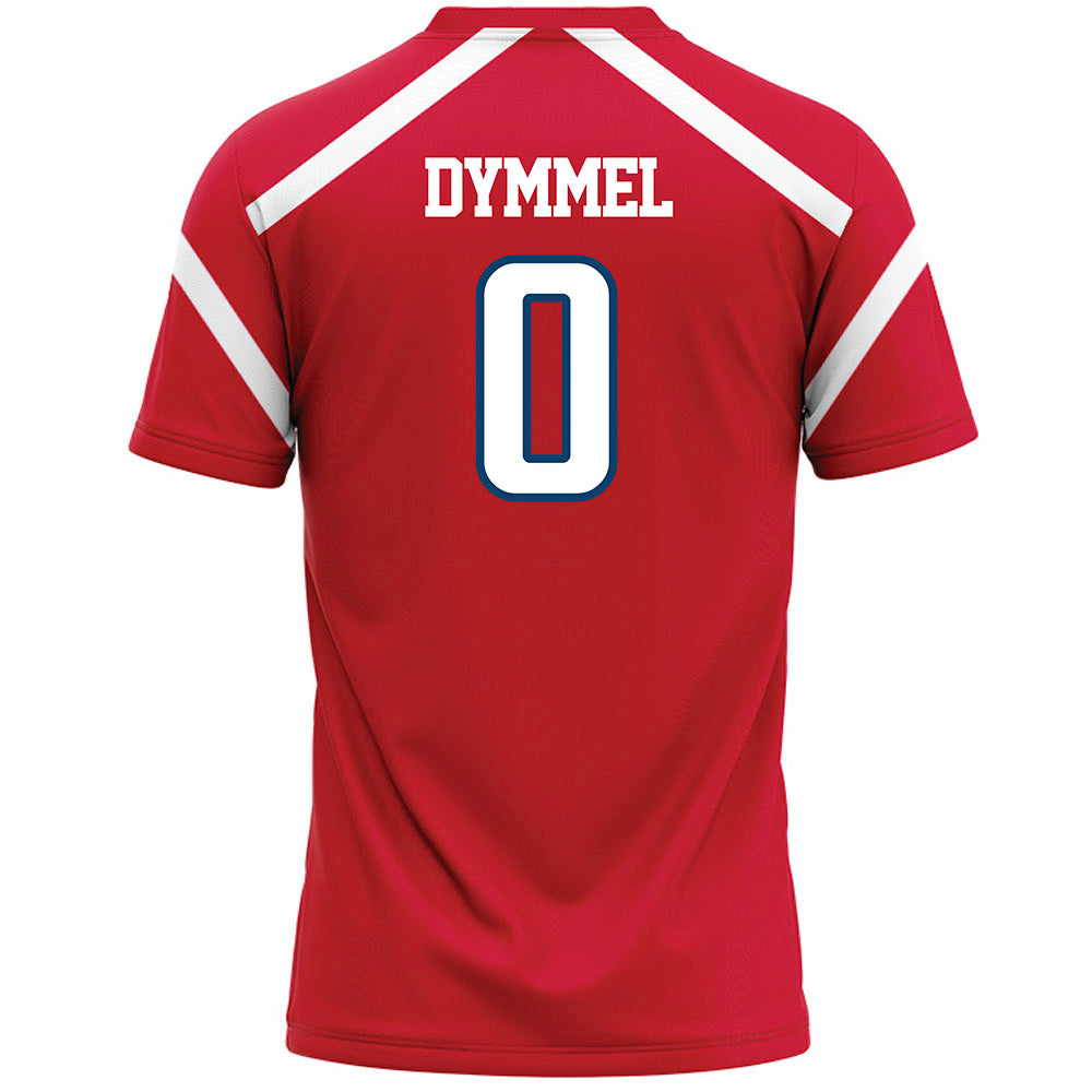 Radford - NCAA Women's Lacrosse : Natalie Dymmel - Red Lacrosse Jersey -1