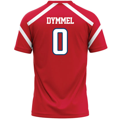 Radford - NCAA Women's Lacrosse : Natalie Dymmel - Red Lacrosse Jersey -1