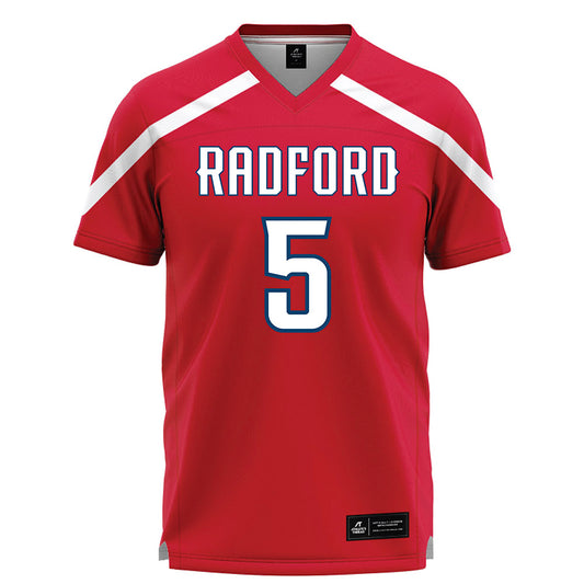 Radford - NCAA Women's Lacrosse : Aleese Warner - Red Lacrosse Jersey -0