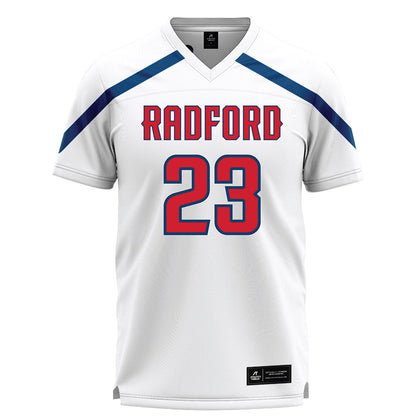 Radford - NCAA Women's Lacrosse : Madison Driscoll - White Lacrosse Jersey -0