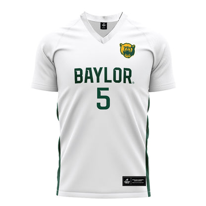 Baylor - NCAA Women's Soccer : Lauren Omholt - White Soccer Jersey-0