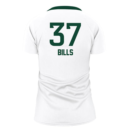 Baylor - NCAA Women's Volleyball : Halle Bills - White Volleyball Jersey-1