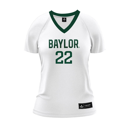 Baylor - NCAA Women's Volleyball : Morgan Madison - White Volleyball Jersey-0
