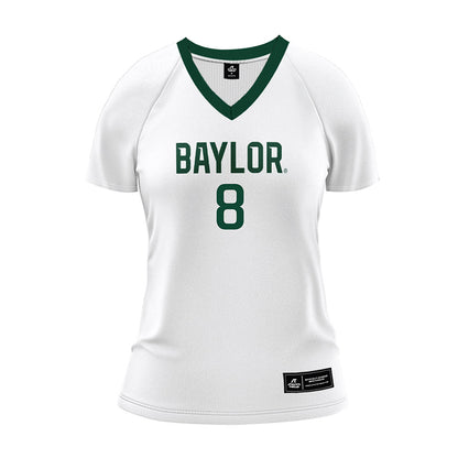 Baylor - NCAA Women's Volleyball : Bri Denney - White Volleyball Jersey-0