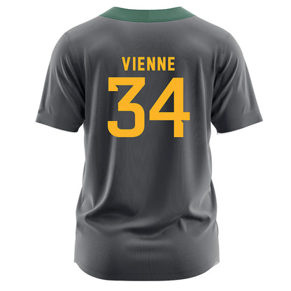 Baylor - NCAA Softball : Jensen Vienne - Dark Grey Jersey-1